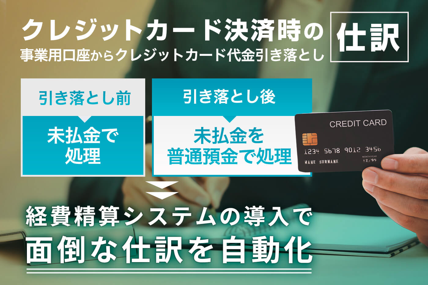 クレジットカード決済時の仕訳